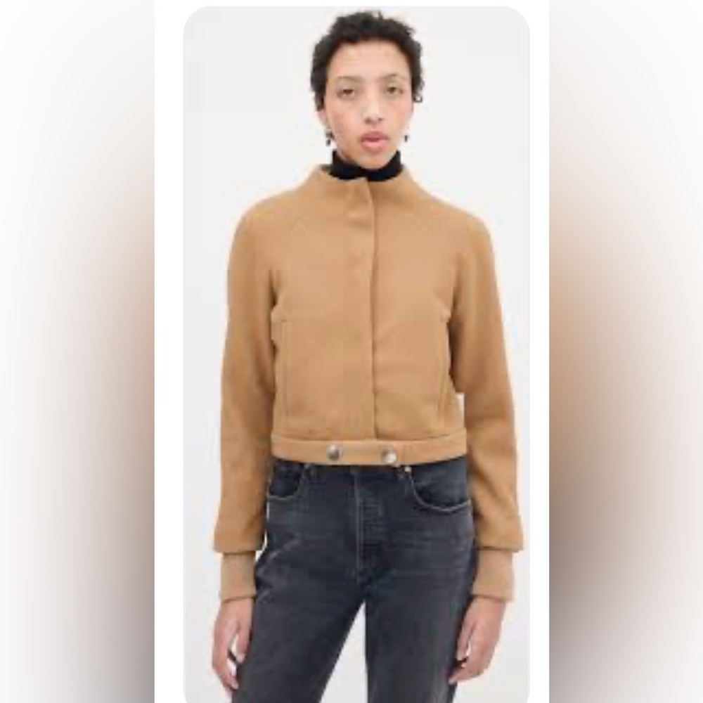 NWT - Jason Wu Camel Mock Neck Coat in size Large